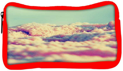 

Snoogg Eco Friendly Canvas Crystal Sands Student Pen Pencil Case Coin Purse Pouch Cosmetic Makeup Bag (RED) Pouch(Multicolor)