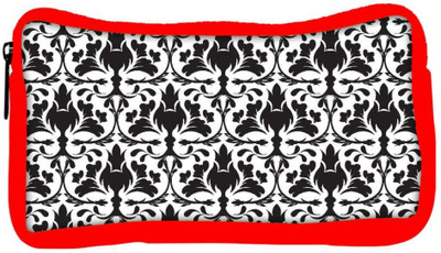 

Snoogg Eco Friendly Canvas Lite Pattern Floral Designer Student Pen Pencil Case Coin Purse Pouch Cosmetic Makeup Bag (RED) Pouch(Multicolor)