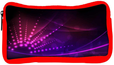 

Snoogg Eco Friendly Canvas Abstract Neon Design Designer Student Pen Pencil Case Coin Purse Pouch Cosmetic Makeup Bag (RED) Pouch(Multicolor)
