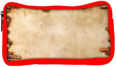 

Snoogg Eco Friendly Canvas Broken Wall Design Designer Student Pen Pencil Case Coin Purse Pouch Cosmetic Makeup Bag (RED) Pouch(Multicolor)