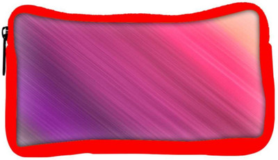 

Snoogg Eco Friendly Canvas Colorful Pattern Multicolor Designer Student Pen Pencil Case Coin Purse Pouch Cosmetic Makeup Bag (RED) Pouch(Multicolor)