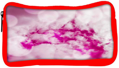 

Snoogg Eco Friendly Canvas Cloud Pink Background Student Pen Pencil Case Coin Purse Pouch Cosmetic Makeup Bag (RED) Pouch(Multicolor)
