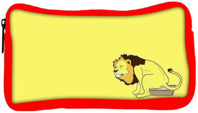 

Snoogg Eco Friendly Canvas The Lion On The Pot Designer Student Pen Pencil Case Coin Purse Pouch Cosmetic Makeup Bag (RED) Pouch(Multicolor)