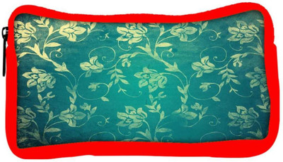 

Snoogg Eco Friendly Canvas Grunge Flower Teal Student Pen Pencil Case Coin Purse Pouch Cosmetic Makeup Bag (RED) Pouch(Multicolor)