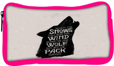 

Snoogg Eco Friendly Canvas The Pack Survives Student Pen Pencil Case Coin Purse Pouch Cosmetic Makeup Bag (PINK) Pouch(Multicolor)