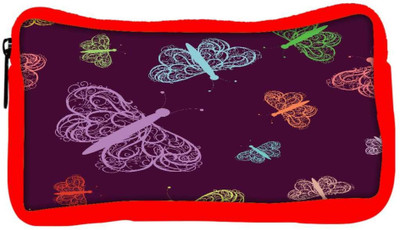 

Snoogg Eco Friendly Canvas Green Flowers Designer Student Pen Pencil Case Coin Purse Pouch Cosmetic Makeup Bag (RED) Pouch(Multicolor)