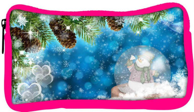 

Snoogg Eco Friendly Canvas Snowman Designer Student Pen Pencil Case Coin Purse Pouch Cosmetic Makeup Bag (PINK) Pouch(Multicolor)