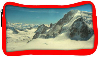 

Snoogg Eco Friendly Canvas Snow Mountains Designer Student Pen Pencil Case Coin Purse Pouch Cosmetic Makeup Bag (RED) Pouch(Multicolor)