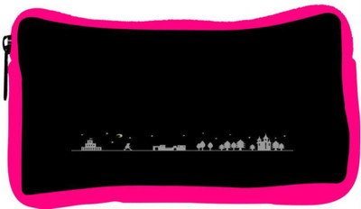 

Snoogg Eco Friendly Canvas Minimal Night City Student Pen Pencil Case Coin Purse Pouch Cosmetic Makeup Bag (PINK) Pouch(Multicolor)