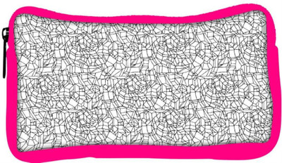 

Snoogg Eco Friendly Canvas Abstract Black And White Design Designer Student Pen Pencil Case Coin Purse Pouch Cosmetic Makeup Bag (PINK) Pouch(Multicolor)