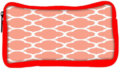 

Snoogg Eco Friendly Canvas Motif Print Pink Student Pen Pencil Case Coin Purse Pouch Cosmetic Makeup Bag (RED) Pouch(Multicolor)