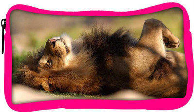 

Snoogg Eco Friendly Canvas Lion Sleeping Designer Student Pen Pencil Case Coin Purse Pouch Cosmetic Makeup Bag (PINK) Pouch(Multicolor)