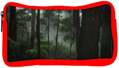 

Snoogg Eco Friendly Canvas Early Morning Forest Designer Student Pen Pencil Case Coin Purse Pouch Cosmetic Makeup Bag (RED) Pouch(Multicolor)