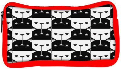 

Snoogg Eco Friendly Canvas Opposite Faces Designer Student Pen Pencil Case Coin Purse Pouch Cosmetic Makeup Bag (RED) Pouch(Multicolor)