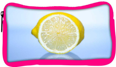 

Snoogg Eco Friendly Canvas Lemon Designer Student Pen Pencil Case Coin Purse Pouch Cosmetic Makeup Bag (PINK) Pouch(Multicolor)