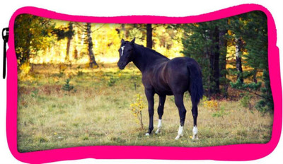 

Snoogg Eco Friendly Canvas Dark Black Horse Designer Student Pen Pencil Case Coin Purse Pouch Cosmetic Makeup Bag (PINK) Pouch(Multicolor)