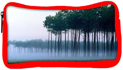 

Snoogg Eco Friendly Canvas Smog And Trees Designer Student Pen Pencil Case Coin Purse Pouch Cosmetic Makeup Bag (RED) Pouch(Multicolor)