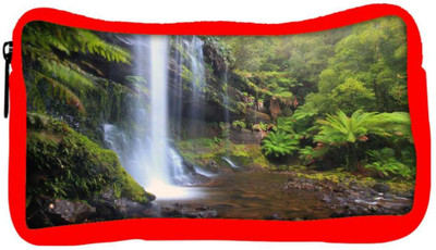 

Snoogg Eco Friendly Canvas Waterfall In Force Designer Student Pen Pencil Case Coin Purse Pouch Cosmetic Makeup Bag (RED) Pouch(Multicolor)
