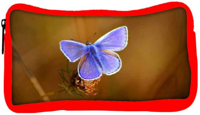 

Snoogg Eco Friendly Canvas Unique Butterfly Designer Student Pen Pencil Case Coin Purse Pouch Cosmetic Makeup Bag (RED) Pouch(Multicolor)