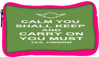 

Snoogg Eco Friendly Canvas Keep Calm And Carry On Student Pen Pencil Case Coin Purse Pouch Cosmetic Makeup Bag (PINK) Pouch(Multicolor)
