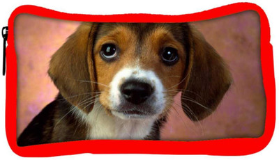 

Snoogg Eco Friendly Canvas Cute Puppy Designer Student Pen Pencil Case Coin Purse Pouch Cosmetic Makeup Bag (RED) Pouch(Multicolor)