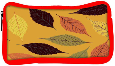 

Snoogg Eco Friendly Canvas Seamless Pattern With Leaf Student Pen Pencil Case Coin Purse Pouch Cosmetic Makeup Bag (RED) Pouch(Multicolor)