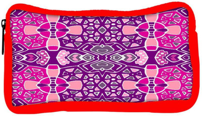 

Snoogg Eco Friendly Canvas Pink Purple Pattern Designer Student Pen Pencil Case Coin Purse Pouch Cosmetic Makeup Bag (RED) Pouch(Multicolor)