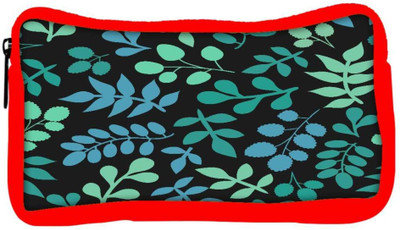 

Snoogg Eco Friendly Canvas Multicolor Leaves Designer Student Pen Pencil Case Coin Purse Pouch Cosmetic Makeup Bag (RED) Pouch(Multicolor)