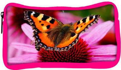 

Snoogg Eco Friendly Canvas Butterfly In Pink Flower Designer Student Pen Pencil Case Coin Purse Pouch Cosmetic Makeup Bag (PINK) Pouch(Multicolor)