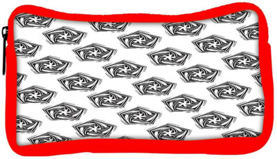 

Snoogg Eco Friendly Canvas Grey Diangle Designer Student Pen Pencil Case Coin Purse Pouch Cosmetic Makeup Bag (RED) Pouch(Multicolor)