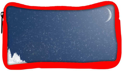 

Snoogg Eco Friendly Canvas Snow Nite Designer Student Pen Pencil Case Coin Purse Pouch Cosmetic Makeup Bag (RED) Pouch(Multicolor)