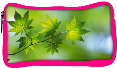 

Snoogg Eco Friendly Canvas Green Leaves On Tree Designer Student Pen Pencil Case Coin Purse Pouch Cosmetic Makeup Bag (PINK) Pouch(Multicolor)