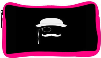 

Snoogg Eco Friendly Canvas Minimal Detective Student Pen Pencil Case Coin Purse Pouch Cosmetic Makeup Bag (PINK) Pouch(Multicolor)