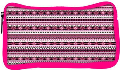 

Snoogg Eco Friendly Canvas Loud Aztec Pink And Black Student Pen Pencil Case Coin Purse Pouch Cosmetic Makeup Bag (PINK) Pouch(Multicolor)