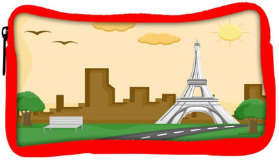 

Snoogg Eco Friendly Canvas France Eiffel Tower Cartoon Background Vector Student Pen Pencil Case Coin Purse Pouch Cosmetic Makeup Bag (RED) Pouch(Multicolor)