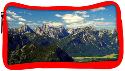 

Snoogg Eco Friendly Canvas Mountains Designer Student Pen Pencil Case Coin Purse Pouch Cosmetic Makeup Bag (RED) Pouch(Multicolor)