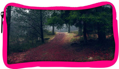 

Snoogg Eco Friendly Canvas Red Road Forest Designer Student Pen Pencil Case Coin Purse Pouch Cosmetic Makeup Bag (PINK) Pouch(Multicolor)