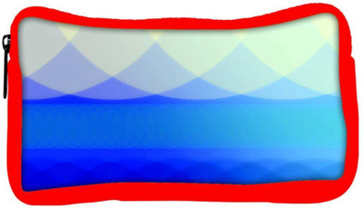 

Snoogg Eco Friendly Canvas Blue Waves Abstract Designer Student Pen Pencil Case Coin Purse Pouch Cosmetic Makeup Bag (RED) Pouch(Multicolor)