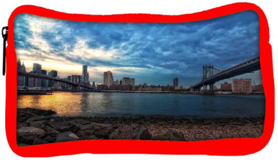 

Snoogg Eco Friendly Canvas New York Lake View Designer Student Pen Pencil Case Coin Purse Pouch Cosmetic Makeup Bag (RED) Pouch(Multicolor)