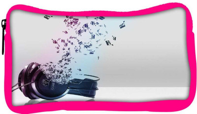 

Snoogg Eco Friendly Canvas Music Comes From The Headphones Designer Student Pen Pencil Case Coin Purse Pouch Cosmetic Makeup Bag (PINK) Pouch(Multicolor)