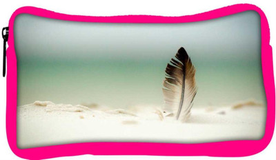 

Snoogg Eco Friendly Canvas Feather In The Sand Designer Student Pen Pencil Case Coin Purse Pouch Cosmetic Makeup Bag (PINK) Pouch(Multicolor)