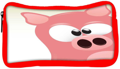 

Snoogg Eco Friendly Canvas Cute Pig Character Student Pen Pencil Case Coin Purse Pouch Cosmetic Makeup Bag (RED) Pouch(Multicolor)
