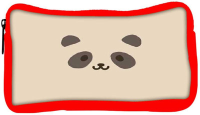 

Snoogg Eco Friendly Canvas Panda Cute Student Pen Pencil Case Coin Purse Pouch Cosmetic Makeup Bag (RED) Pouch(Multicolor)