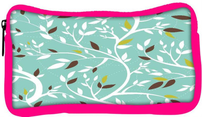 

Snoogg Eco Friendly Canvas White Leaves Designer Student Pen Pencil Case Coin Purse Pouch Cosmetic Makeup Bag (PINK) Pouch(Multicolor)