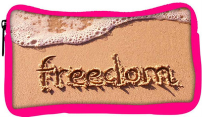 

Snoogg Eco Friendly Canvas Freedom Designer Student Pen Pencil Case Coin Purse Pouch Cosmetic Makeup Bag (PINK) Pouch(Multicolor)