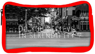 

Snoogg Eco Friendly Canvas Do You Believe In Serendipity Student Pen Pencil Case Coin Purse Pouch Cosmetic Makeup Bag (RED) Pouch(Multicolor)