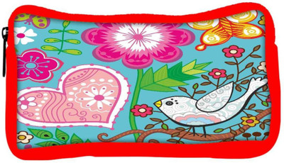 

Snoogg Eco Friendly Canvas Seamless Texture With Flowers Student Pen Pencil Case Coin Purse Pouch Cosmetic Makeup Bag (RED) Pouch(Multicolor)