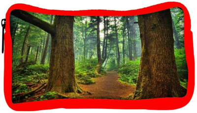 

Snoogg Eco Friendly Canvas Patternd Forest Designer Student Pen Pencil Case Coin Purse Pouch Cosmetic Makeup Bag (RED) Pouch(Multicolor)