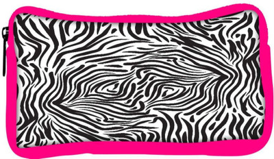 

Snoogg Eco Friendly Canvas Zebra Skin Designer Student Pen Pencil Case Coin Purse Pouch Cosmetic Makeup Bag (PINK) Pouch(Multicolor)