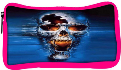 

Snoogg Eco Friendly Canvas Skull Fury Student Pen Pencil Case Coin Purse Pouch Cosmetic Makeup Bag (PINK) Pouch(Multicolor)